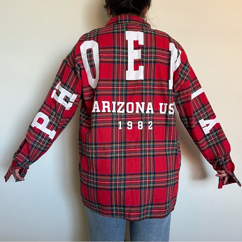 ASOS Red Flannel Long-sleeve